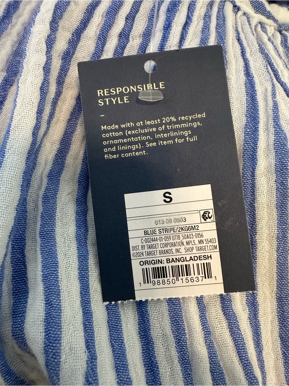 Universal Thread Blue and White Striped Tank Dress - Picture 5 of 5